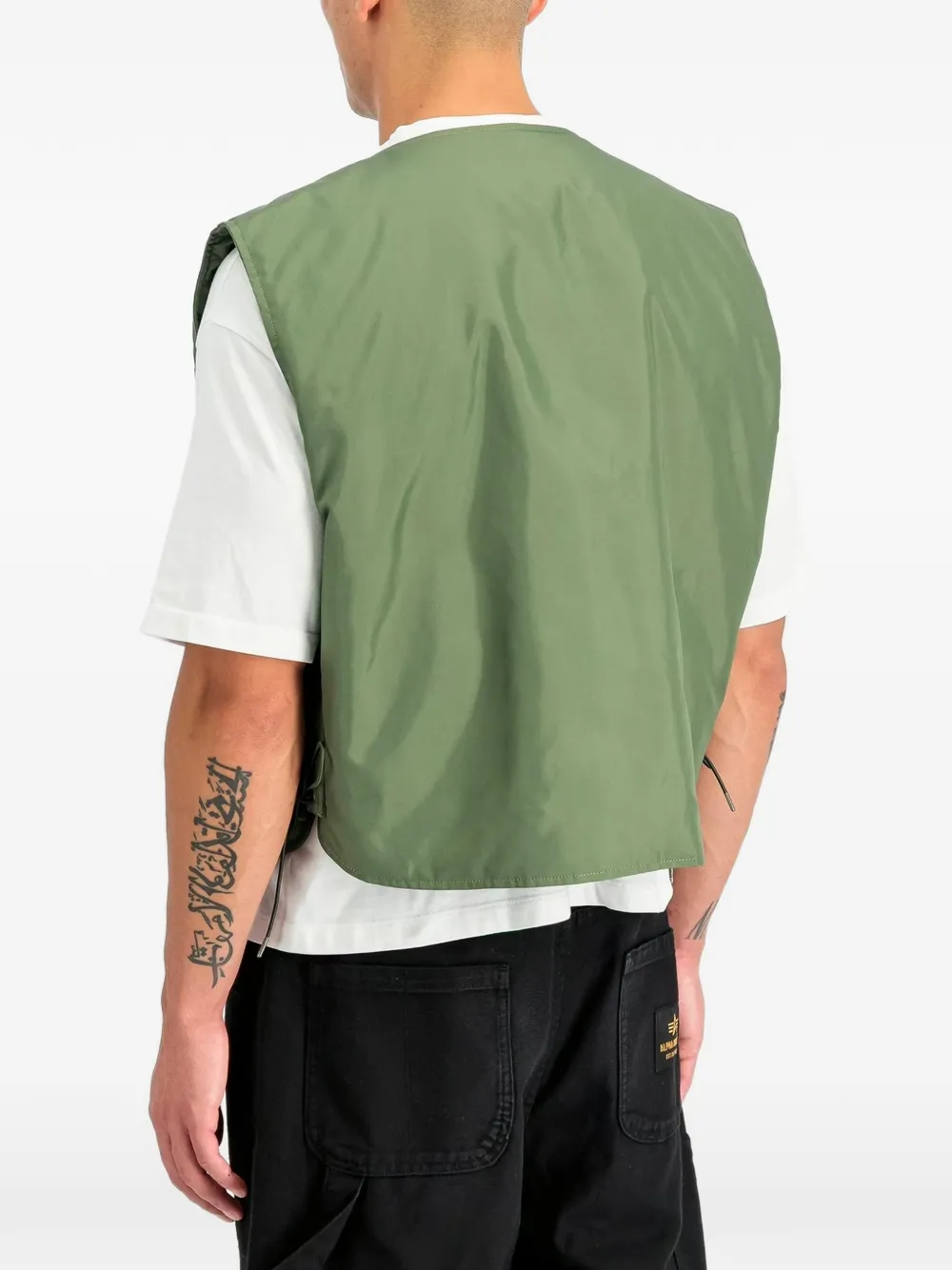 Alpha Industries Spencer met gestrikte zijkant Groen