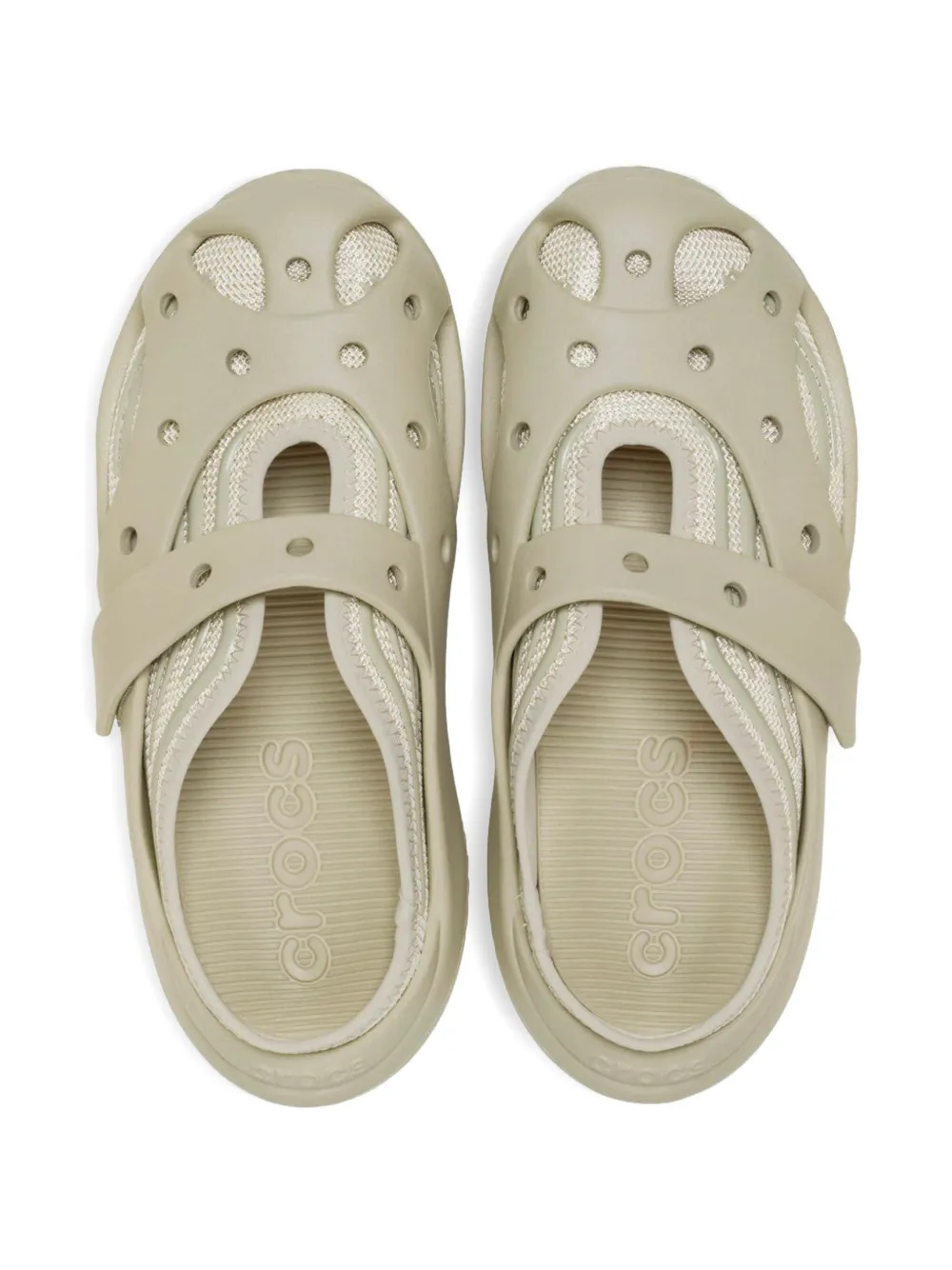 Crocs Gekooide muiltjes Groen