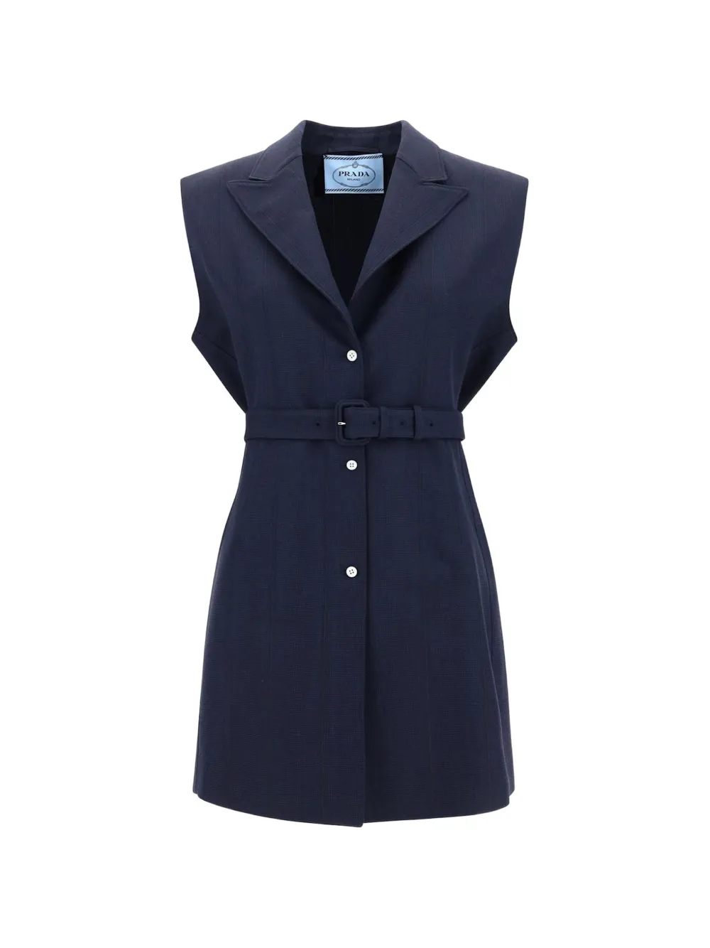 Prada single-breasted gilet - Blu