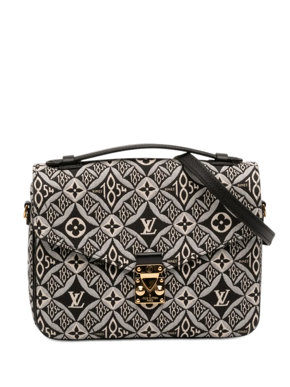 Louis Vuitton Pre-Owned 2020 Monogram Jacquard Since 1854 Pochette Metis satchel - Nero