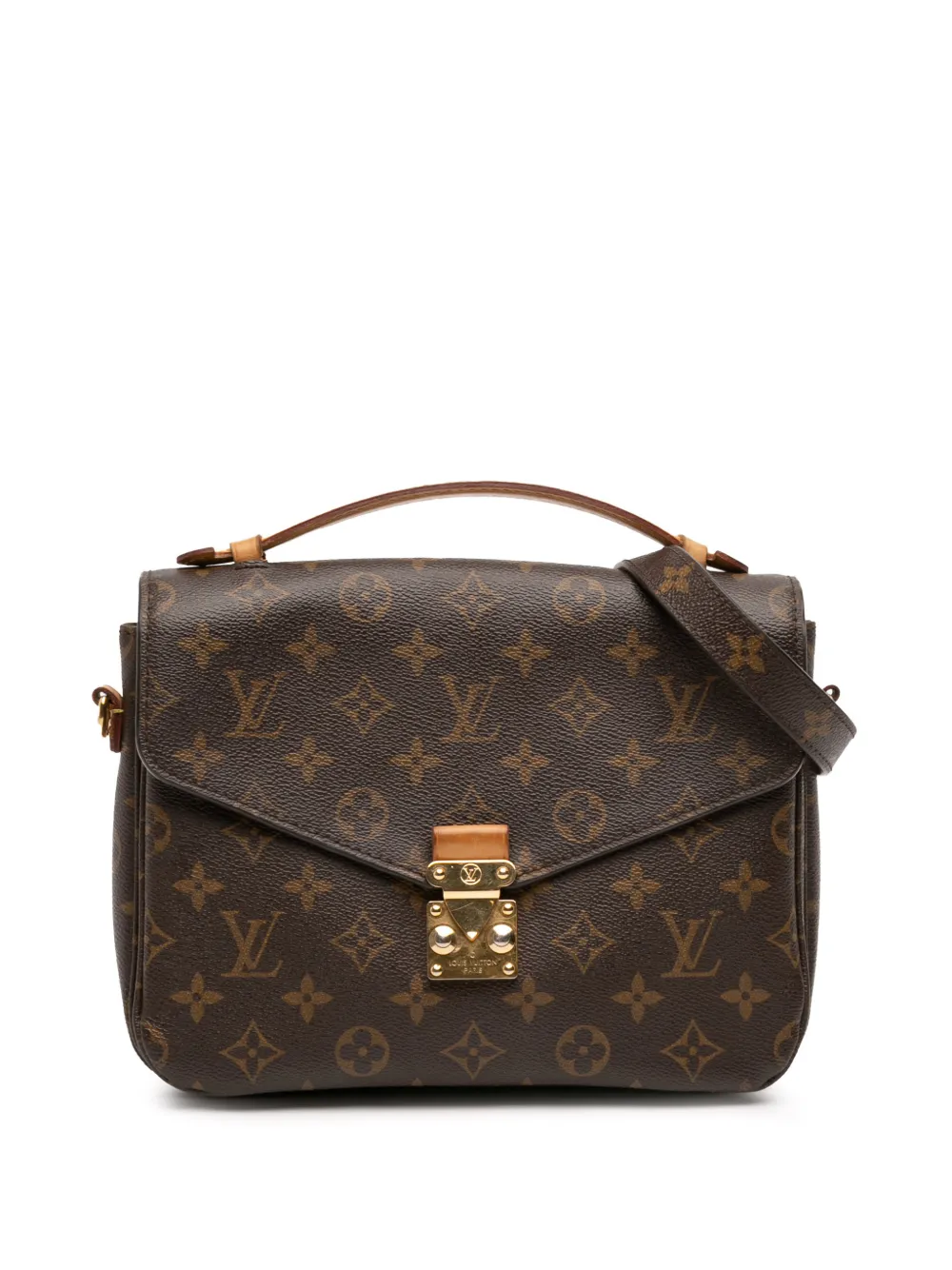 Louis Vuitton Pre-Owned 2014 Monogram Pochette Metis satchel - Brown