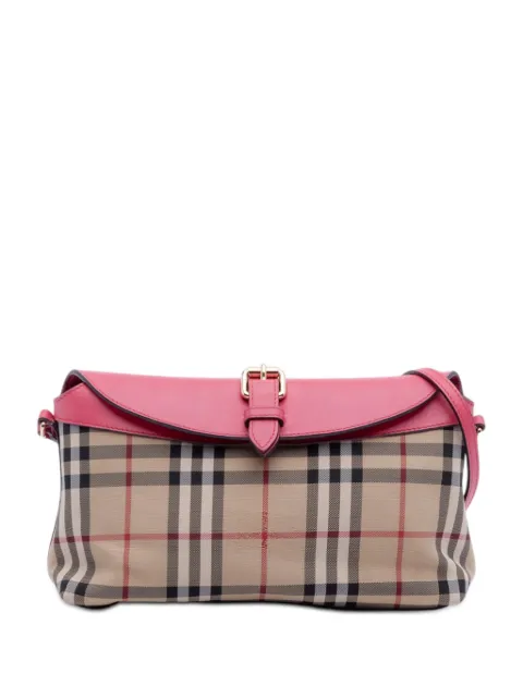 Burberry Pre-Owned bandolera Leah con motivo de cuadros Haymarket 2000-2017