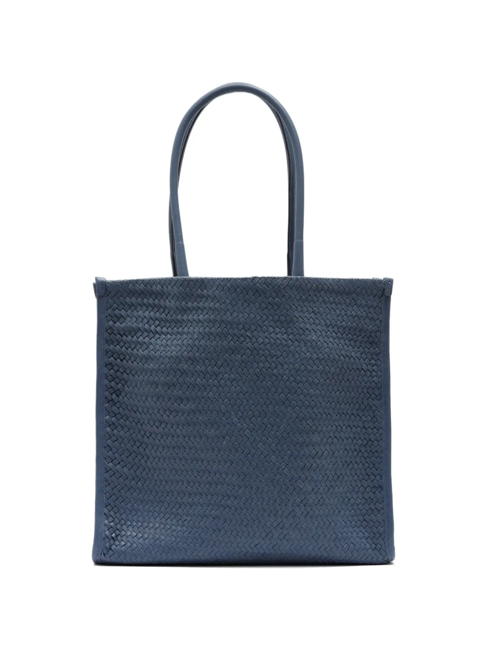 Sarah Chofakian Tresse woven leather tote bag - Blau