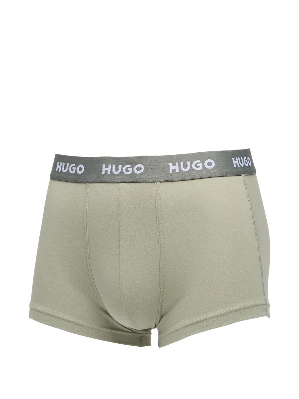 HUGO Drie boxershorts met logo Groen
