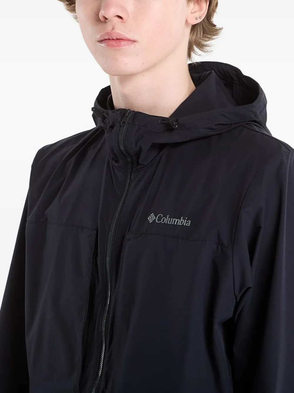 Columbia Street Heights windjack met capuchon Zwart