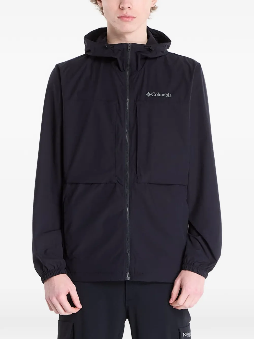 Columbia Street Heights hooded windbreaker – Black