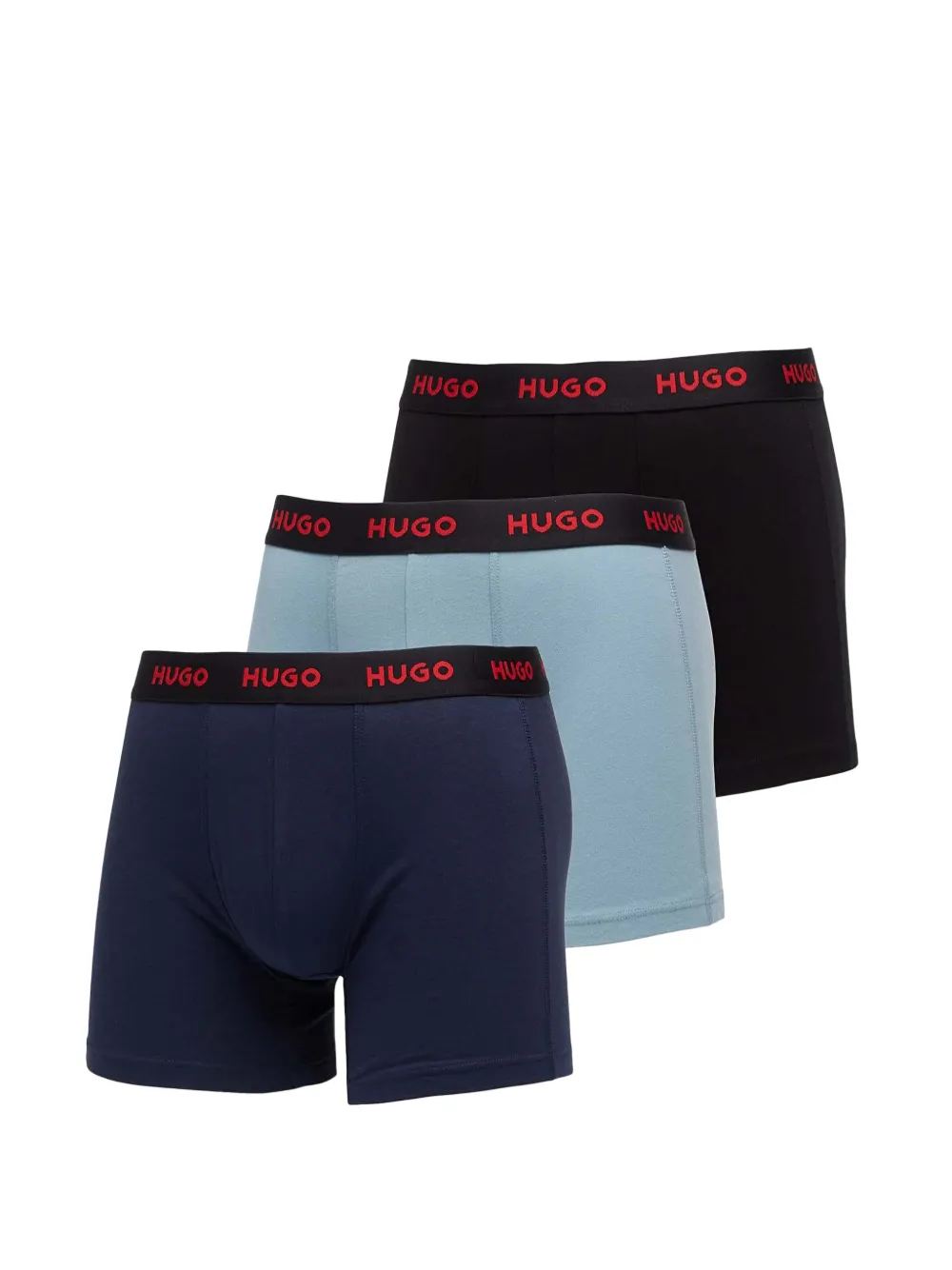 HUGO logo boxer briefs (set of three) - Nero