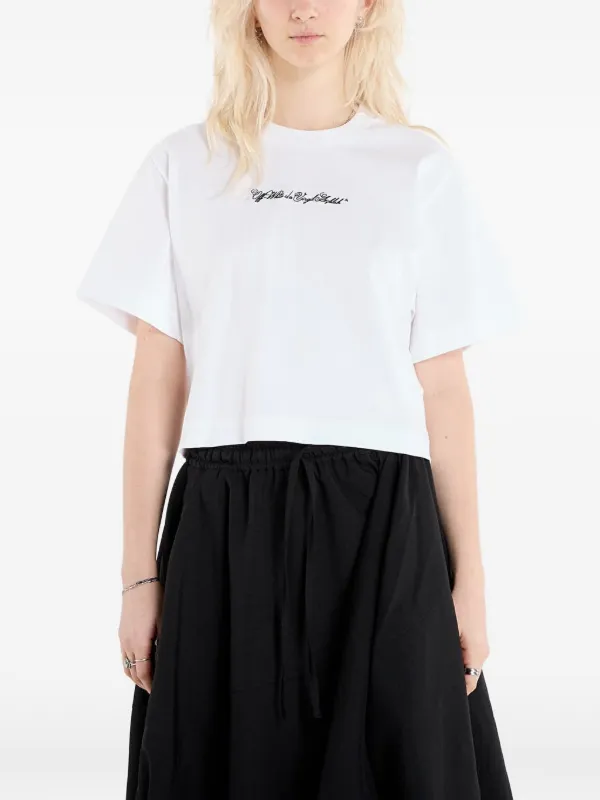 Off-White Arrow-graphic T-shirt in White