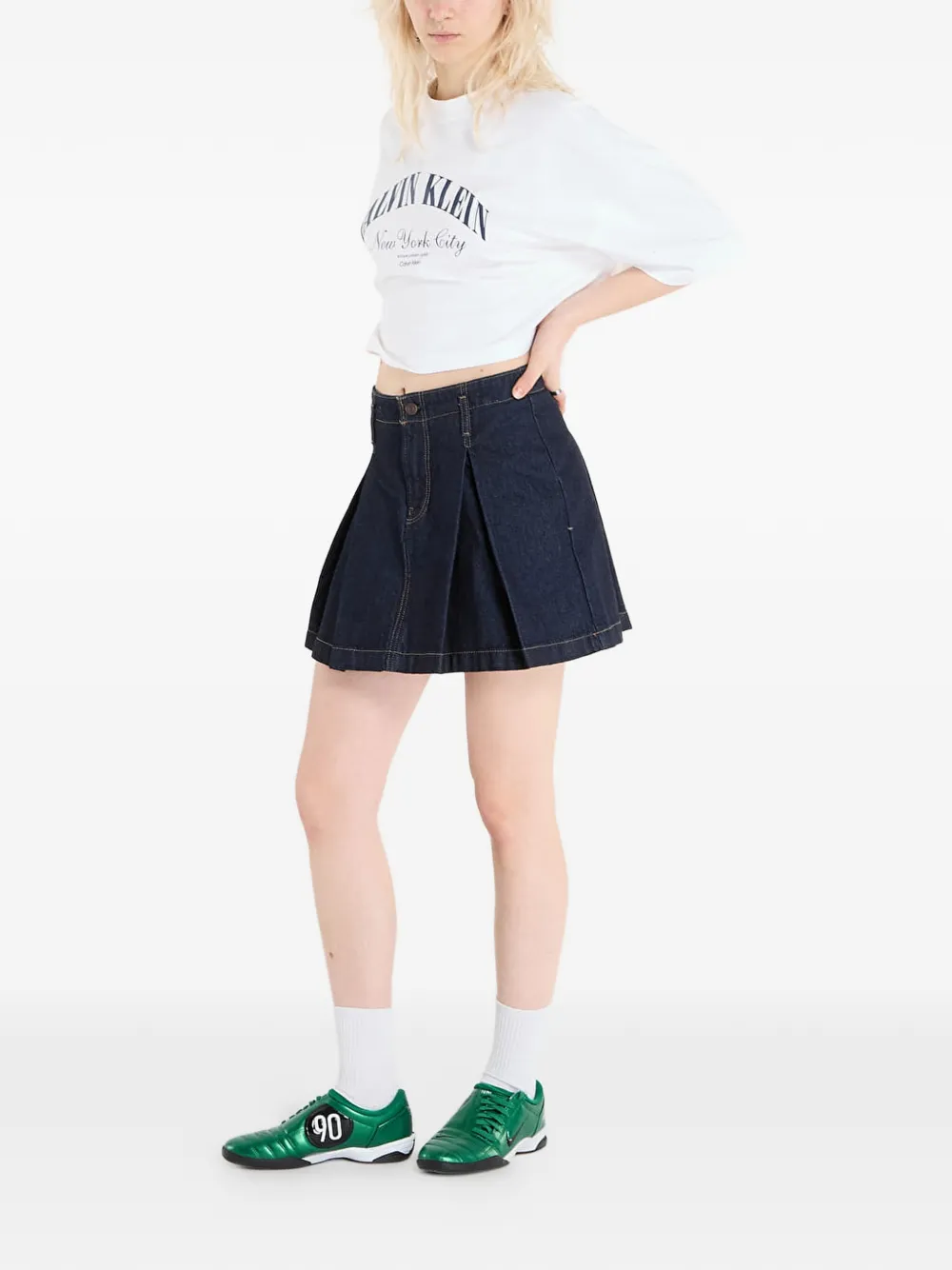  Calvin Klein Cropped T-shirt - White 