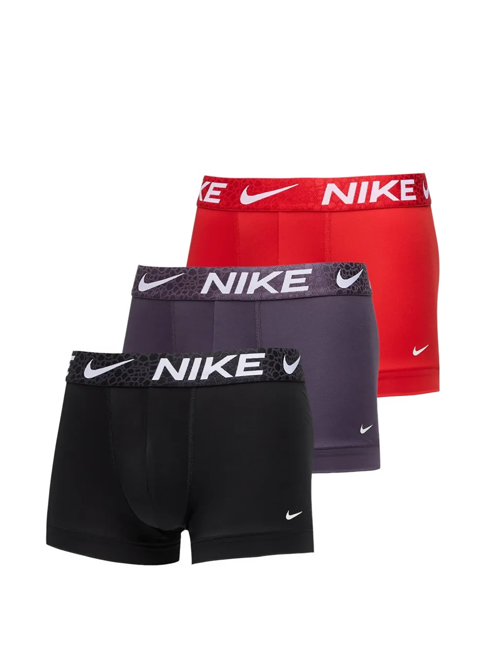 Nike logo-print boxers set (set of three) - Rosso