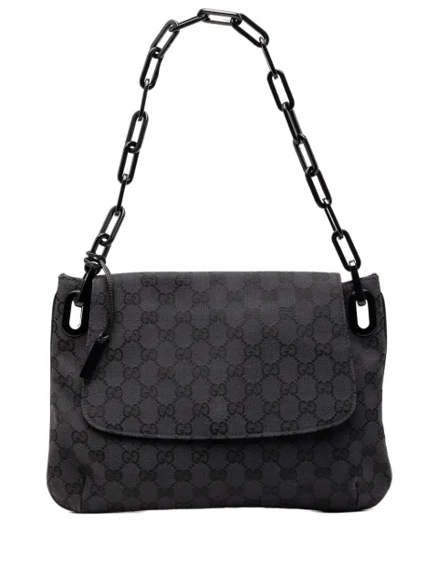 Gucci Pre-Owned 2000-2015 GG Canvas Resin Chain Flap shoulder bag