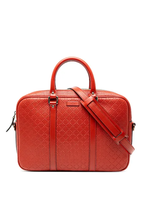 Gucci Pre-Owned 2016-2025 Medium Diamante Bright Leather business bag