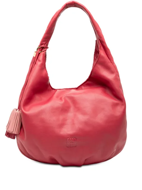 Loewe Pre-Owned 1990-2000 Nappa Anagram Tassel hobo bag