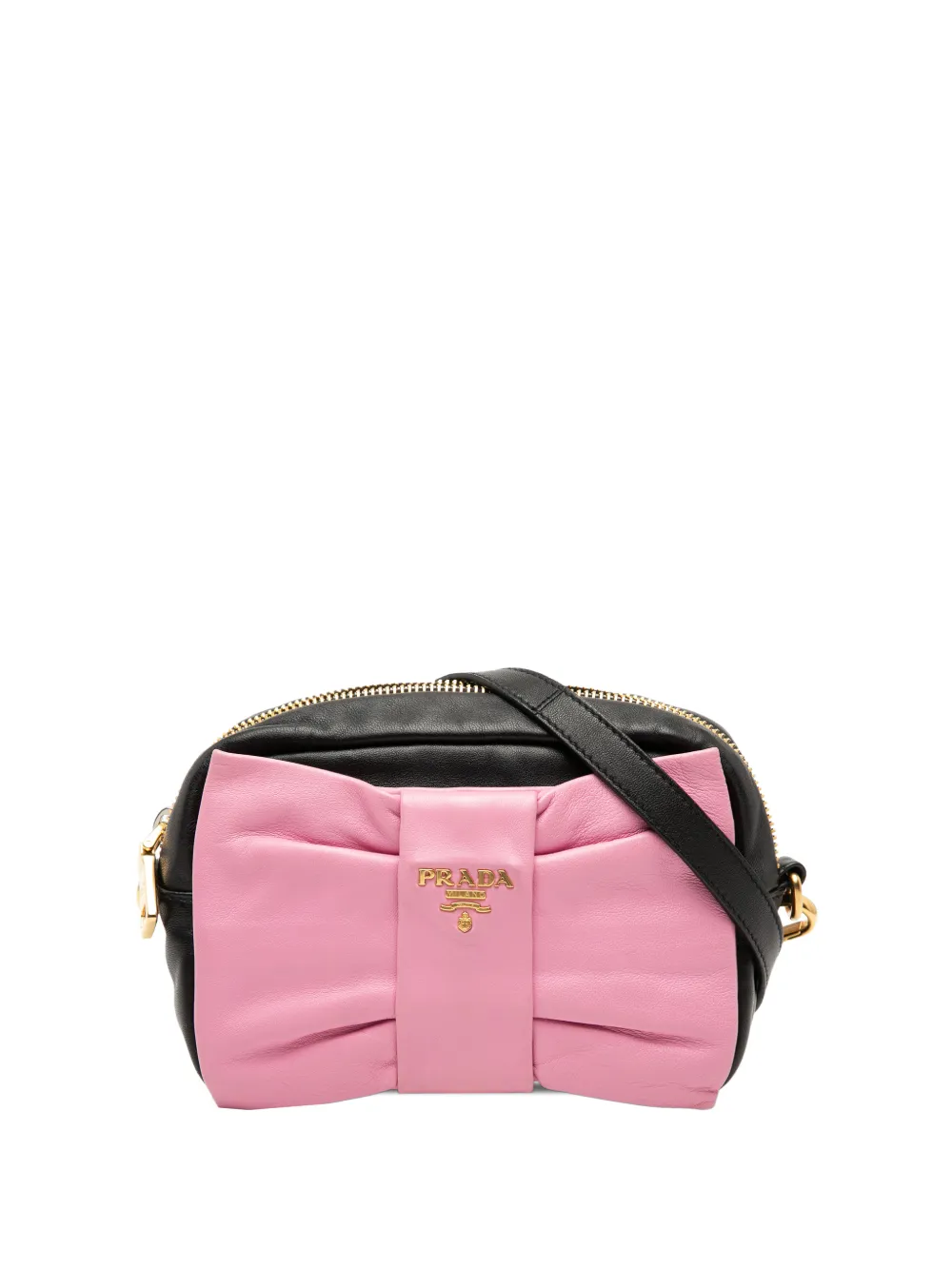 Prada Pre-Owned 2000-2013 Nappa Fiocco Bow crossbody bag - Nero
