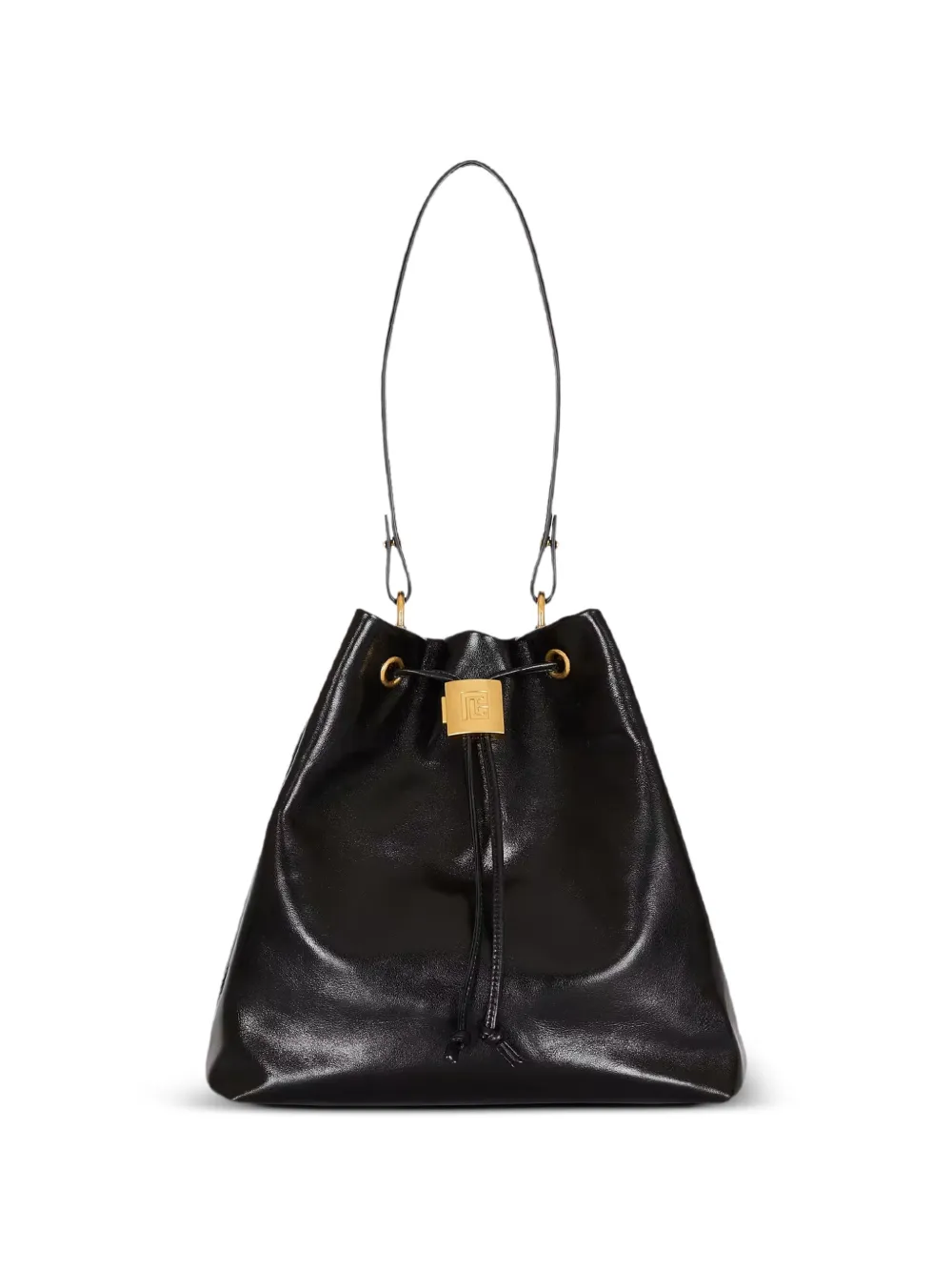 Balmain logo-plaque backpack - Nero