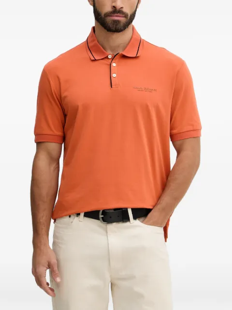 Armani Exchange piped-trim polo shirt