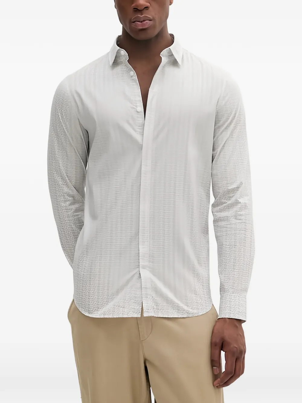 Armani Exchange patterned shirt | White | Image 1