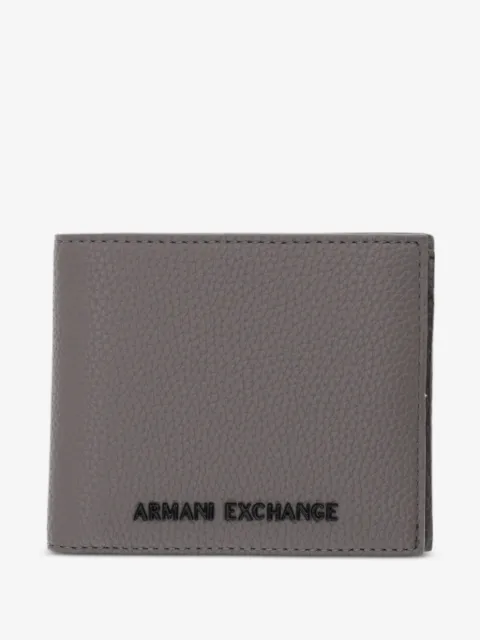 Armani Exchange logo-plaque wallet
