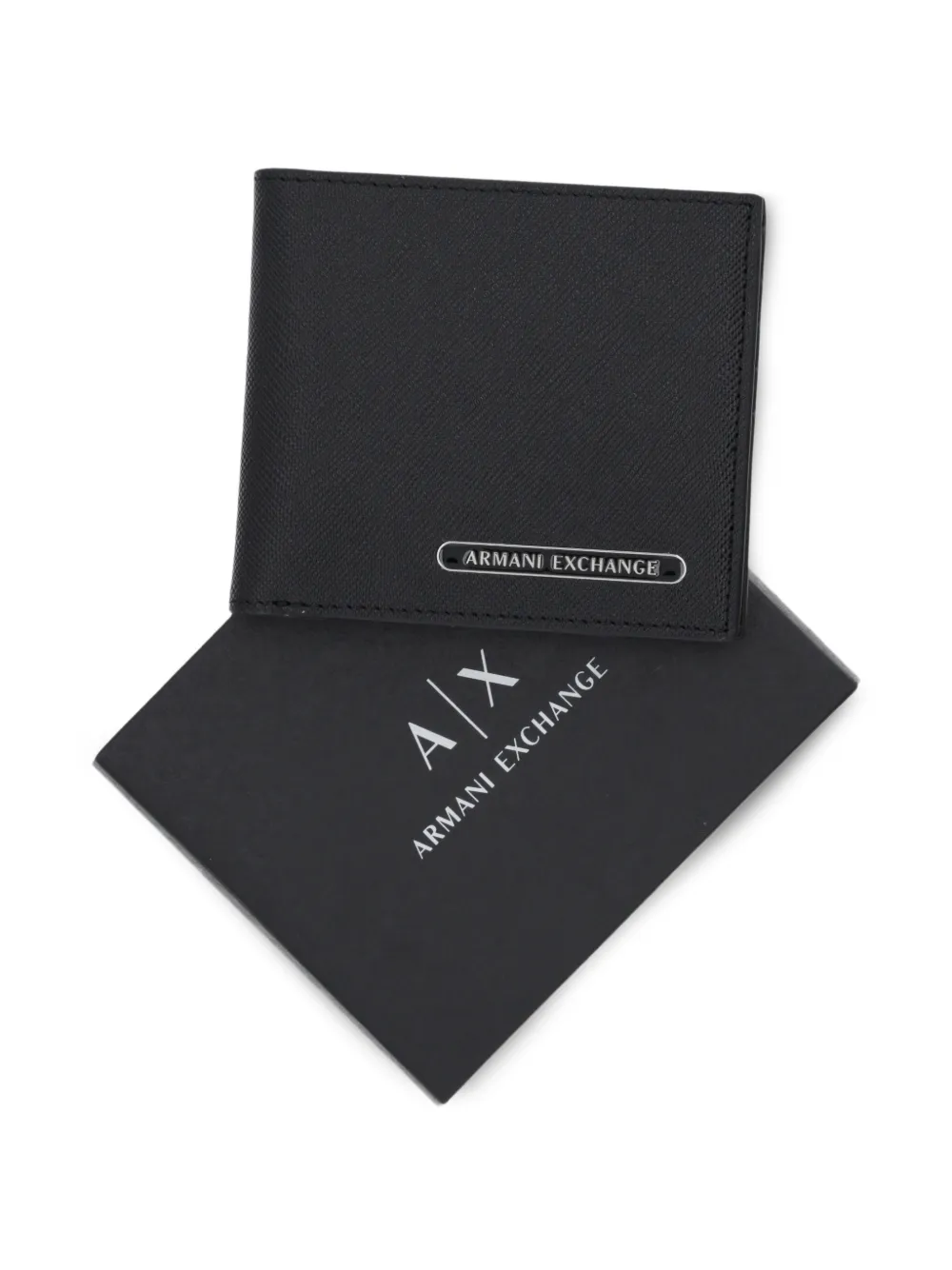 Armani Exchange Portemonnee met logoplakkaat Zwart