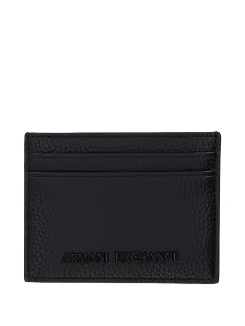 Armani Exchange logo cardholder