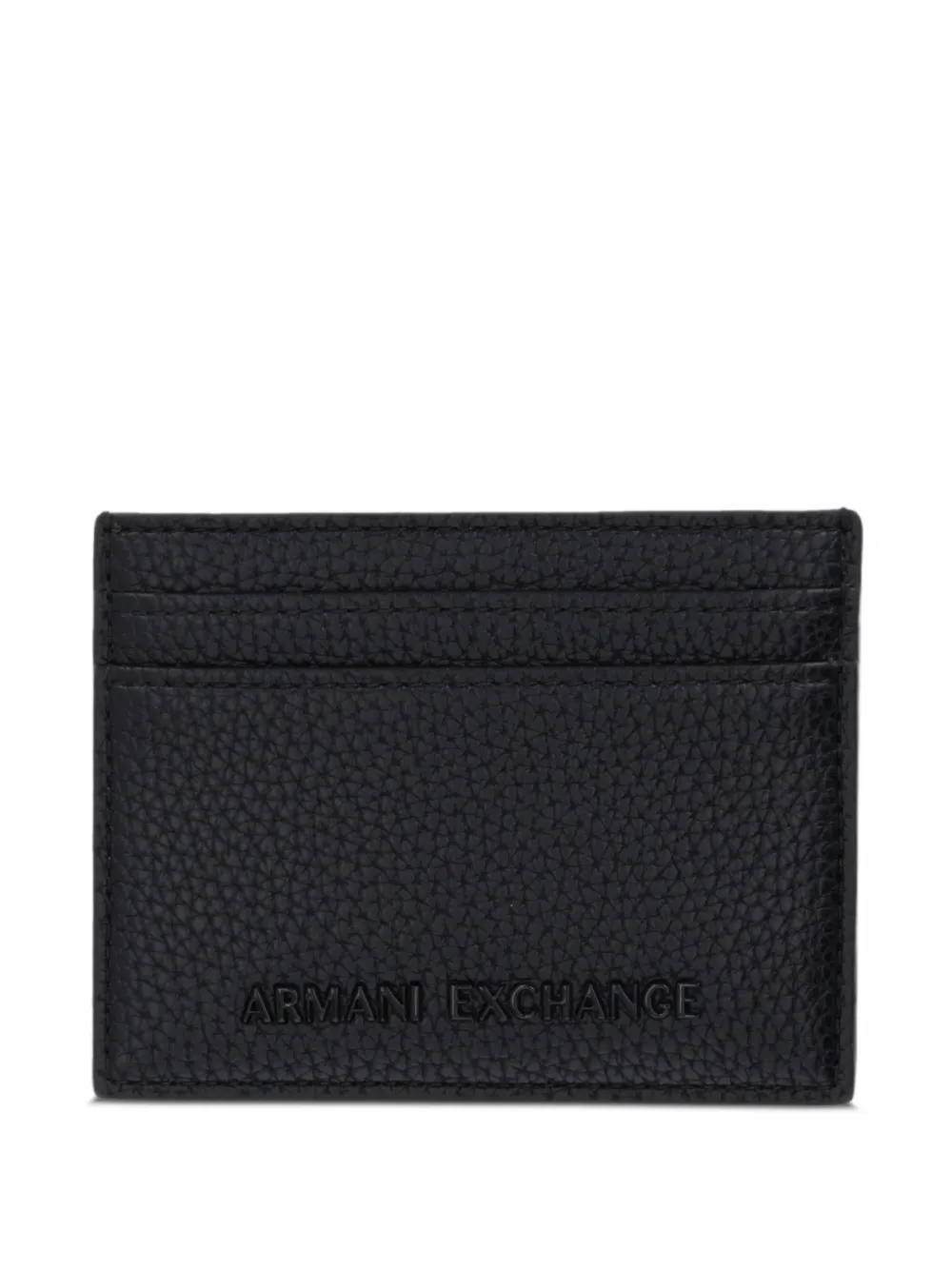 Armani Exchange logo cardholder - Nero