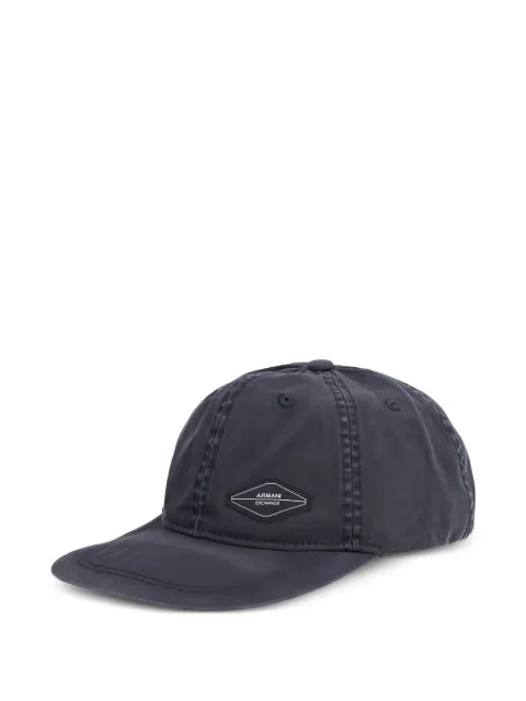 Armani Exchange logo patch baseball cap