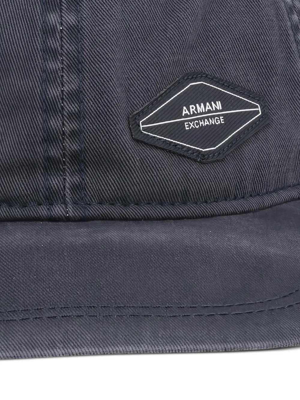 Armani Exchange Honkbalpet met logopatch Blauw