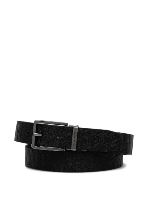Armani Exchange bälte med präglad logotyp