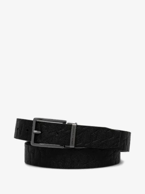 Armani Exchange textured belt