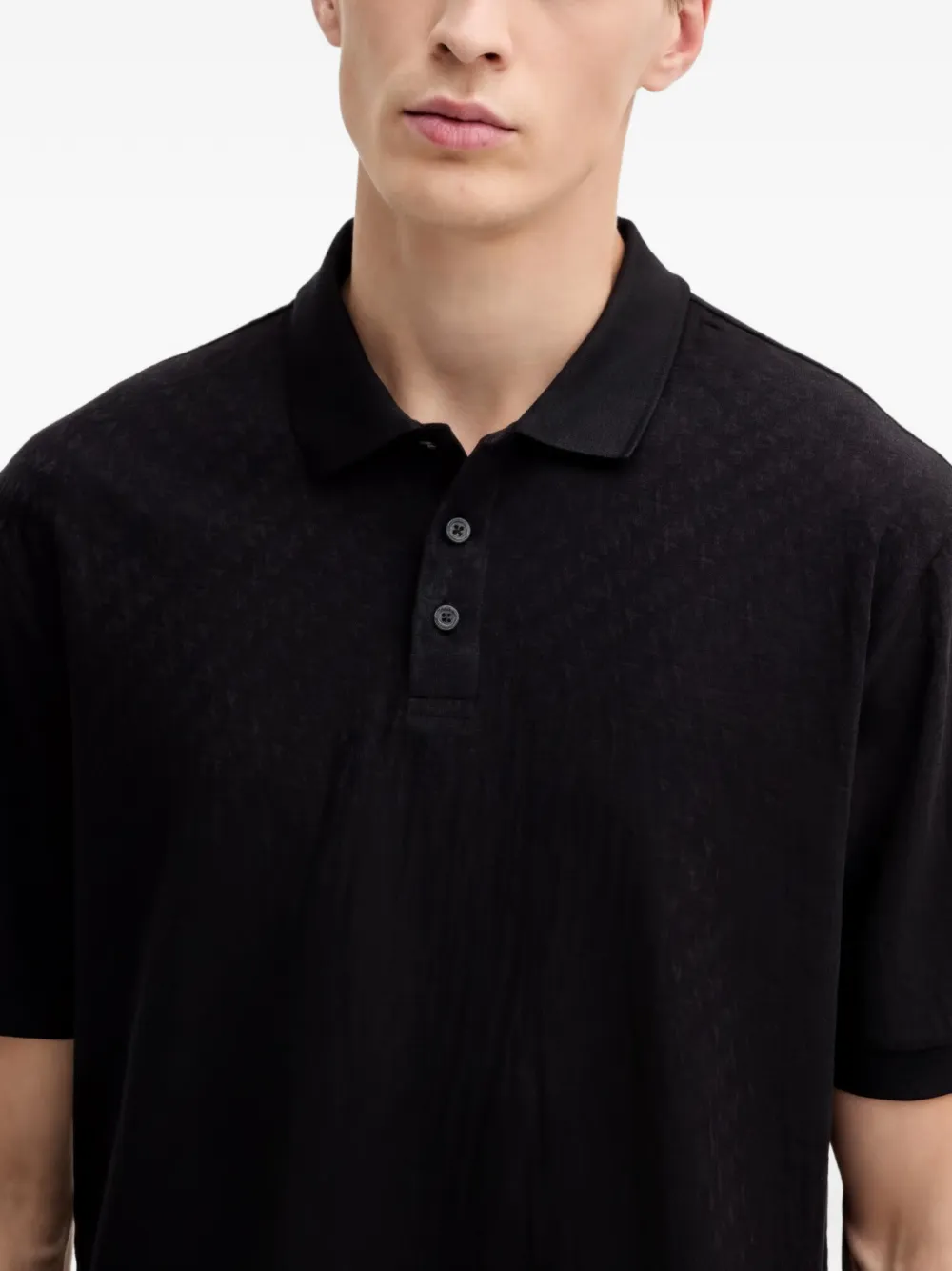 Armani Exchange Poloshirt met korte mouwen Zwart