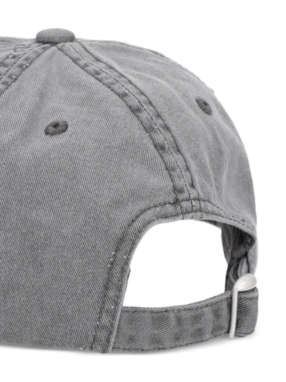 Armani Exchange Honkbalpet met logopatch Grijs