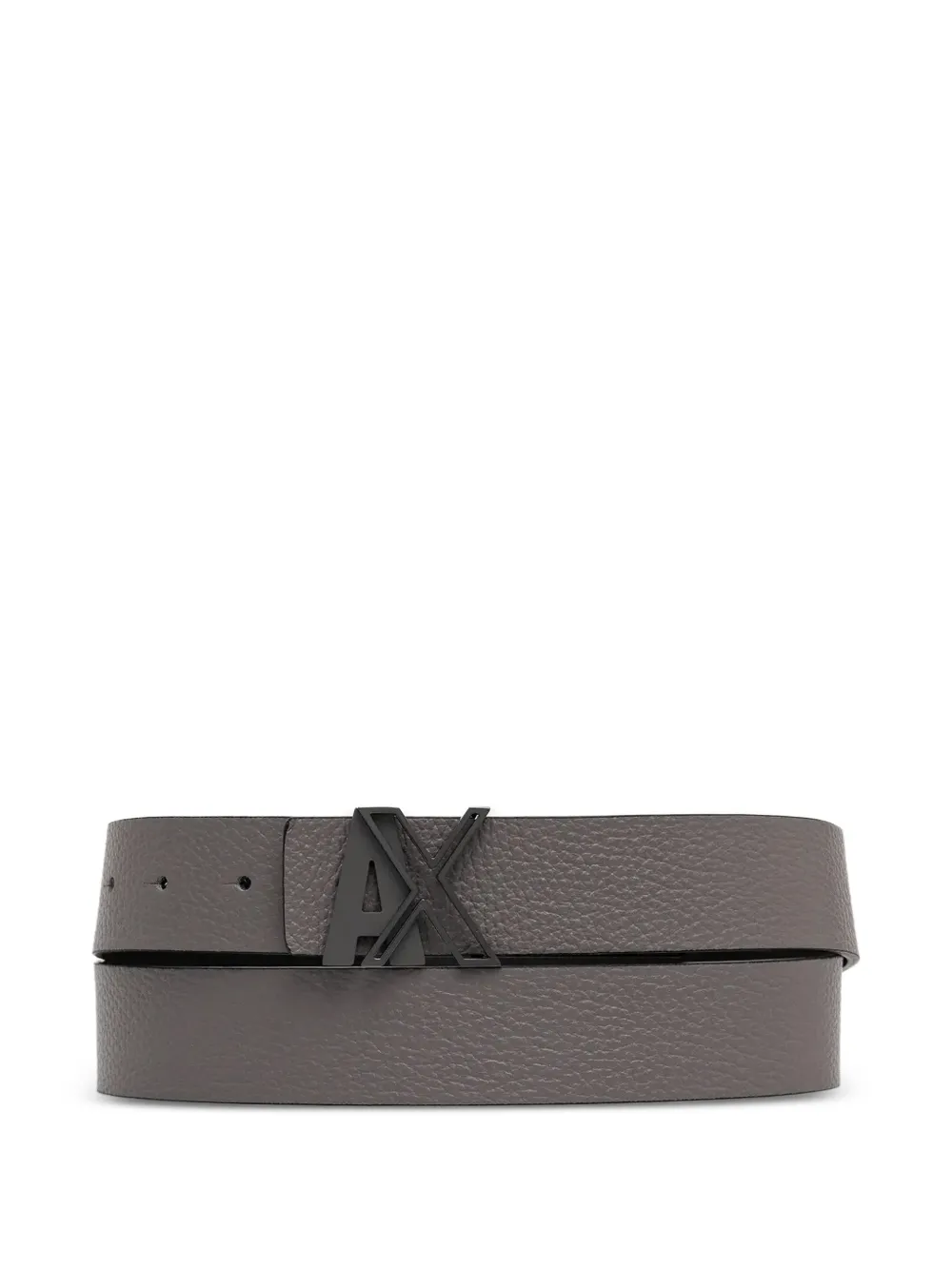 Armani Exchange Cintura con fibbia logo - Grigio