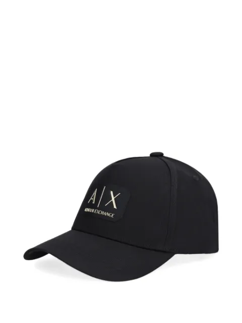 Armani Exchange logo-patch baseball cap