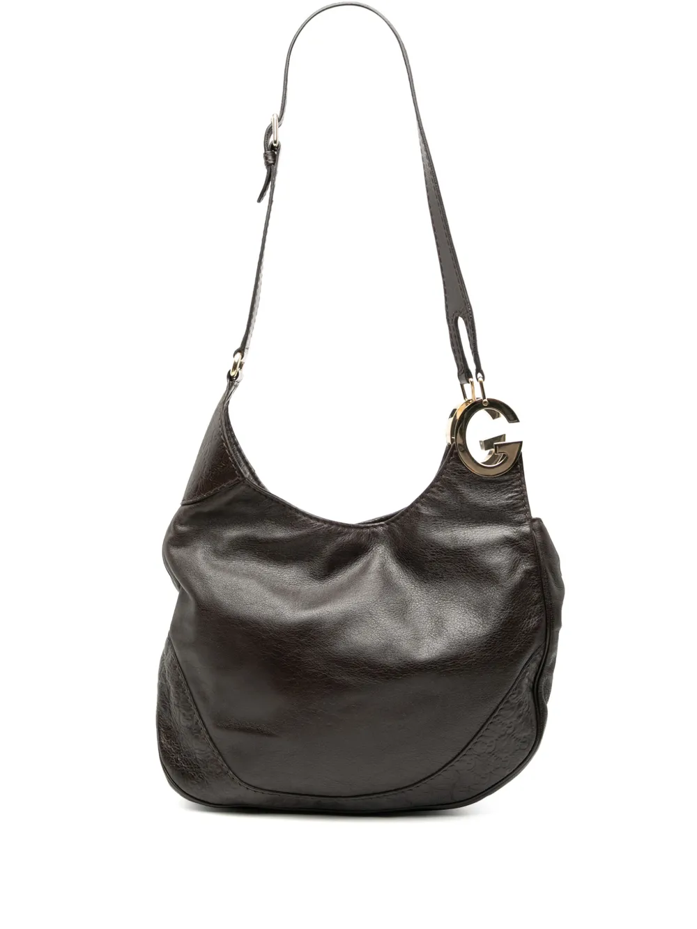 Gucci Pre-Owned 2000-2015 Guccissima Trimmed Leather Charlotte crossbody bag - Marrone