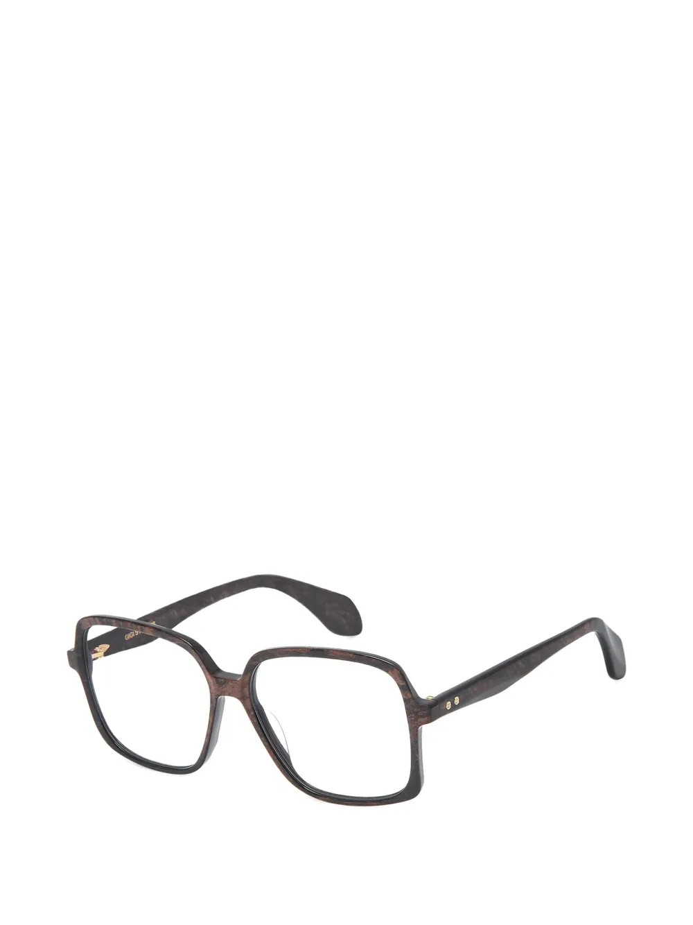 Gigi Studios Shale Square-frame Glasses - Brown 