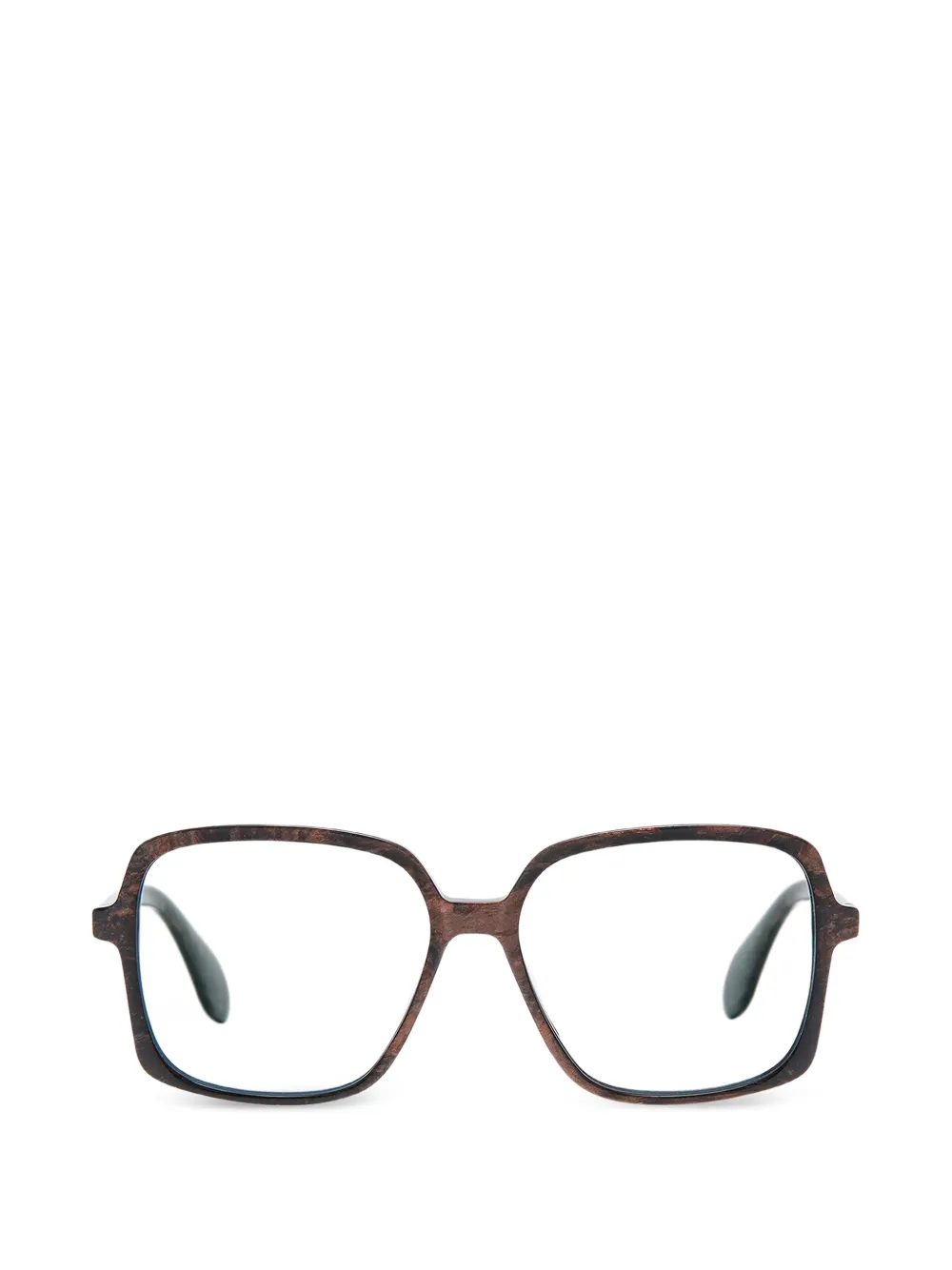 GIGI STUDIOS Shale square-frame glasses - Marrone