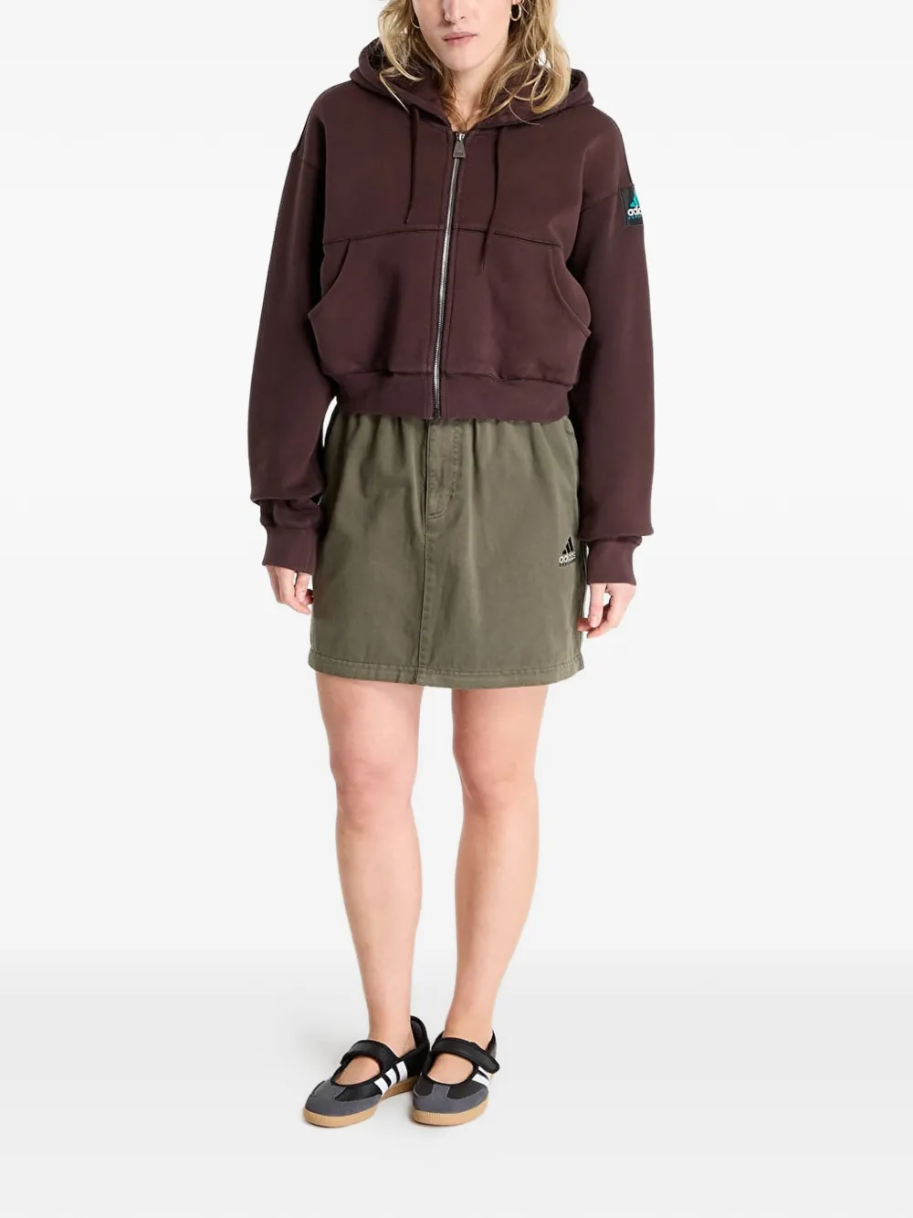 adidas Cropped hoodie Bruin