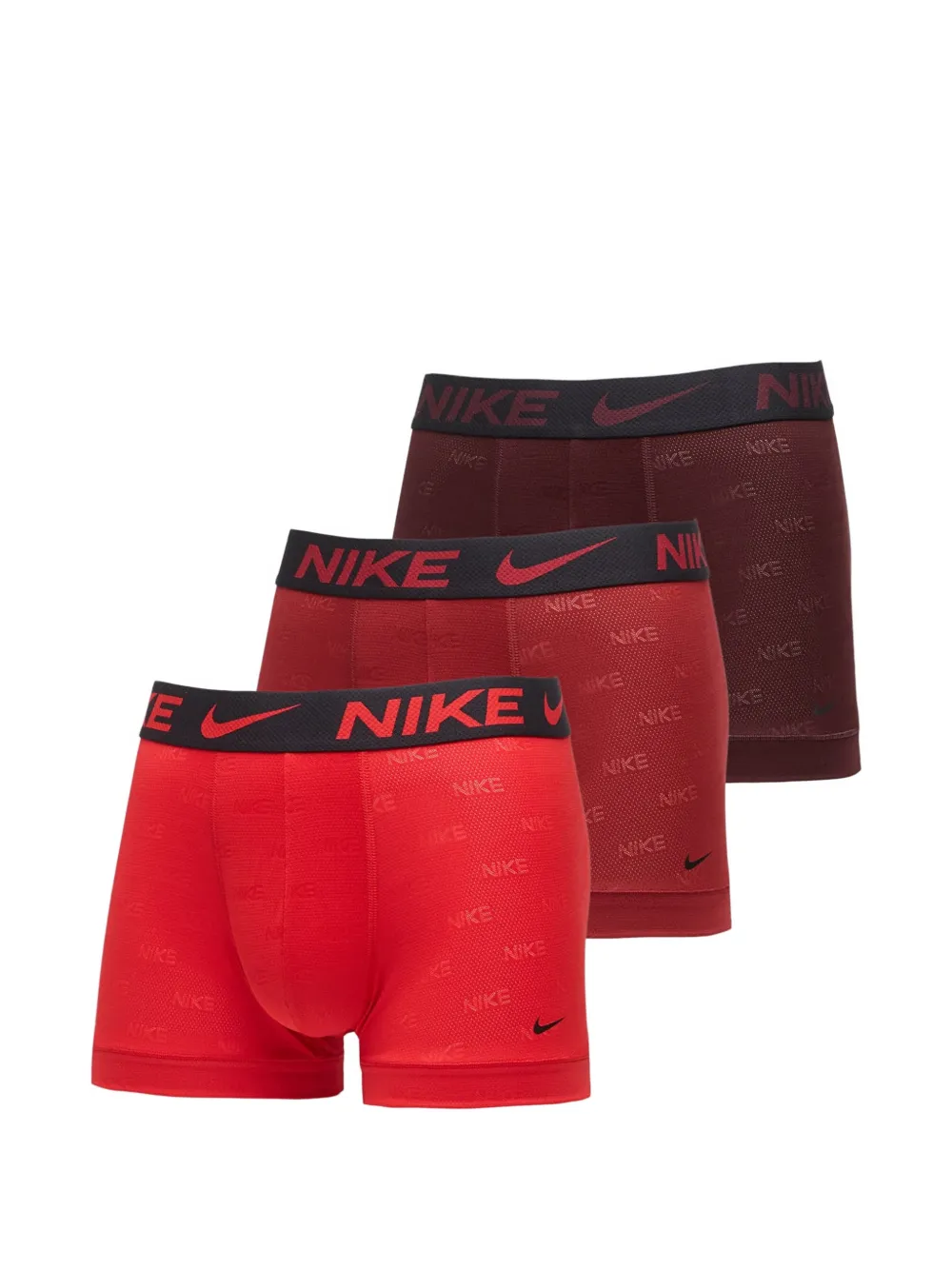 Nike logo-waistband boxers (pack of three) - Rosso