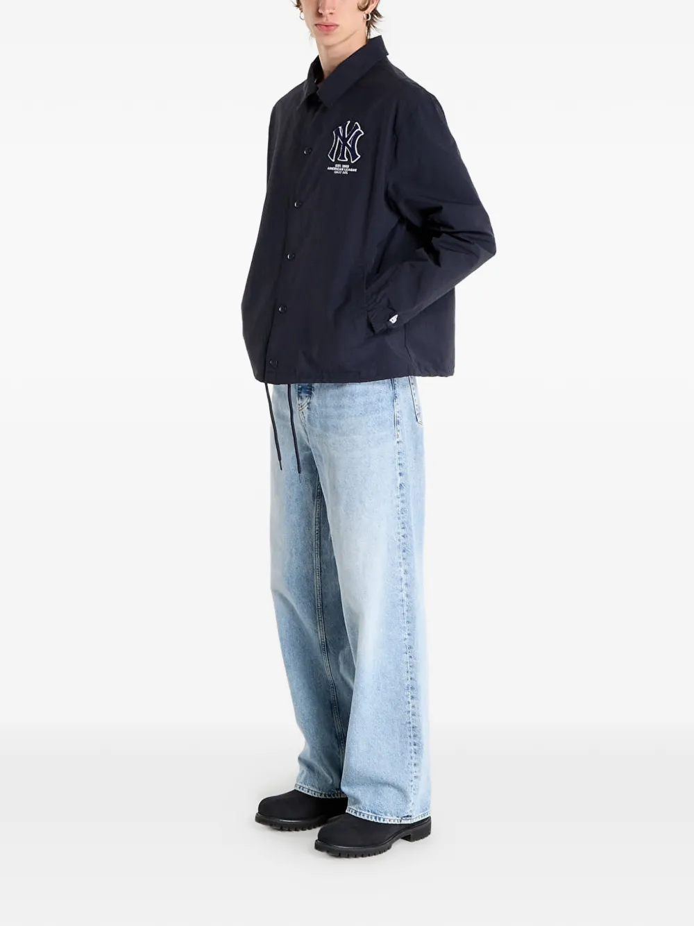 New Era Cap Mlb Coaches Jacket - Blue 