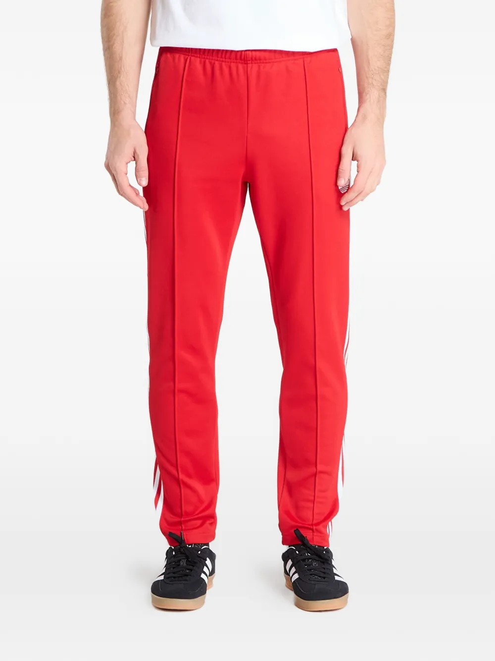 adidas logo-detail track pants - Rosso