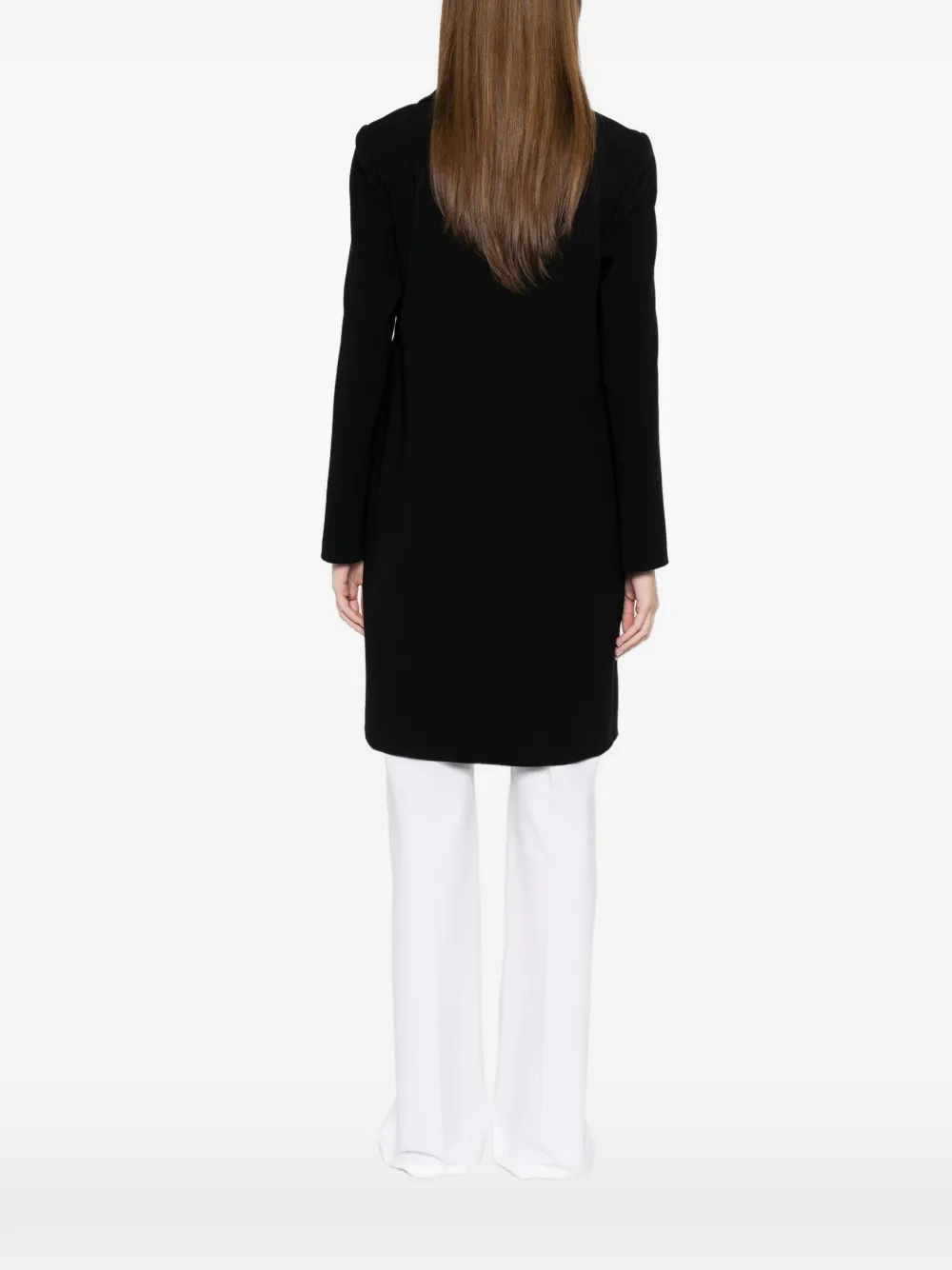 Max Mara Getailleerde mantel Zwart