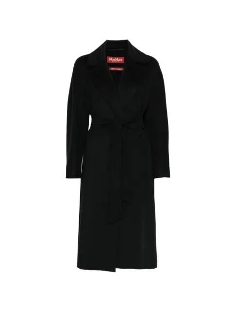 Max Mara wraparound belt virgin wool coat