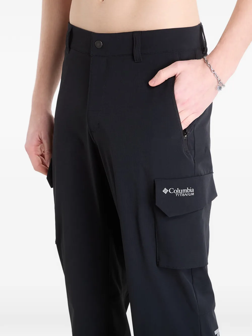 Columbia Broek met cargo zak Zwart