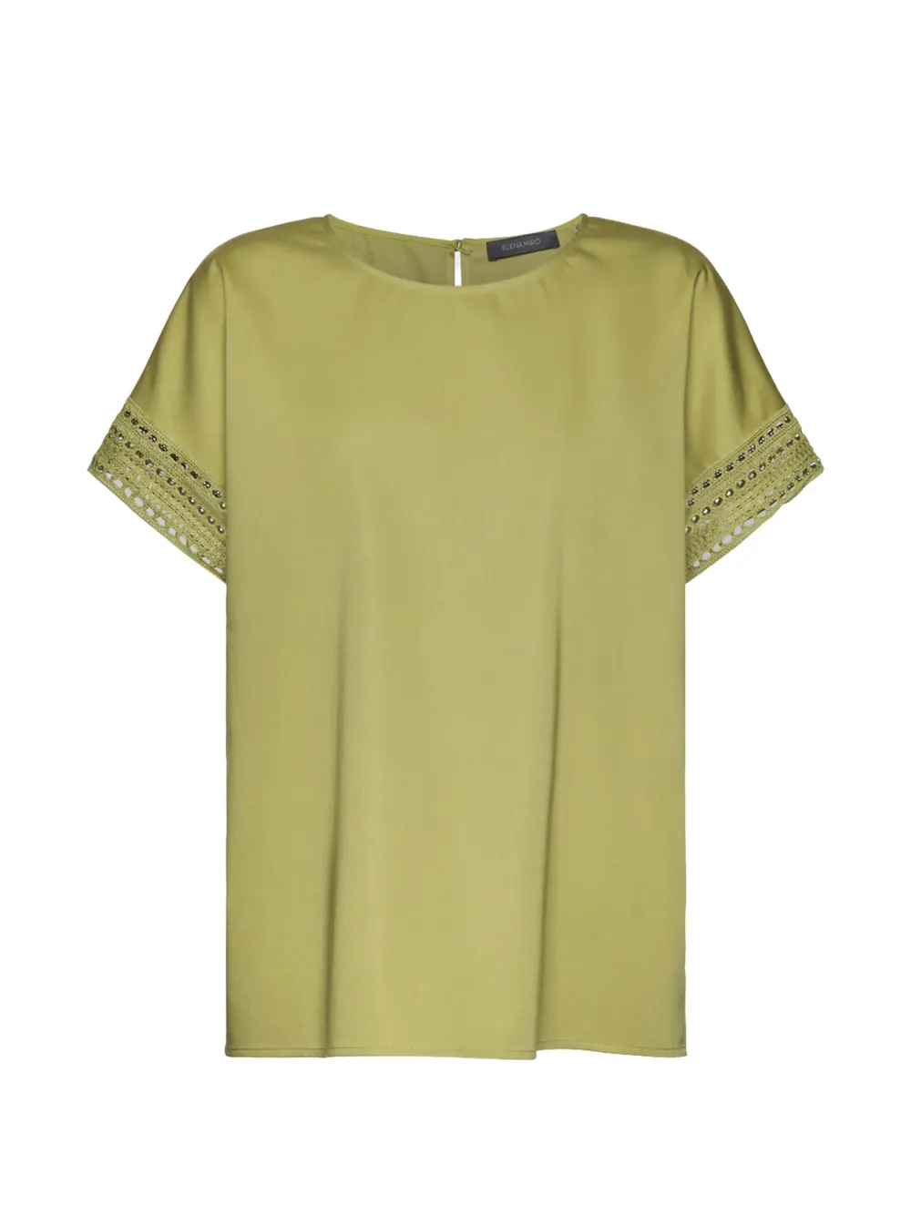 ELENA MIRÒ lace-trim top - Verde