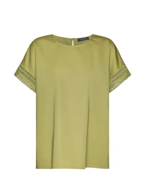 ELENA MIRÒ lace-trim top