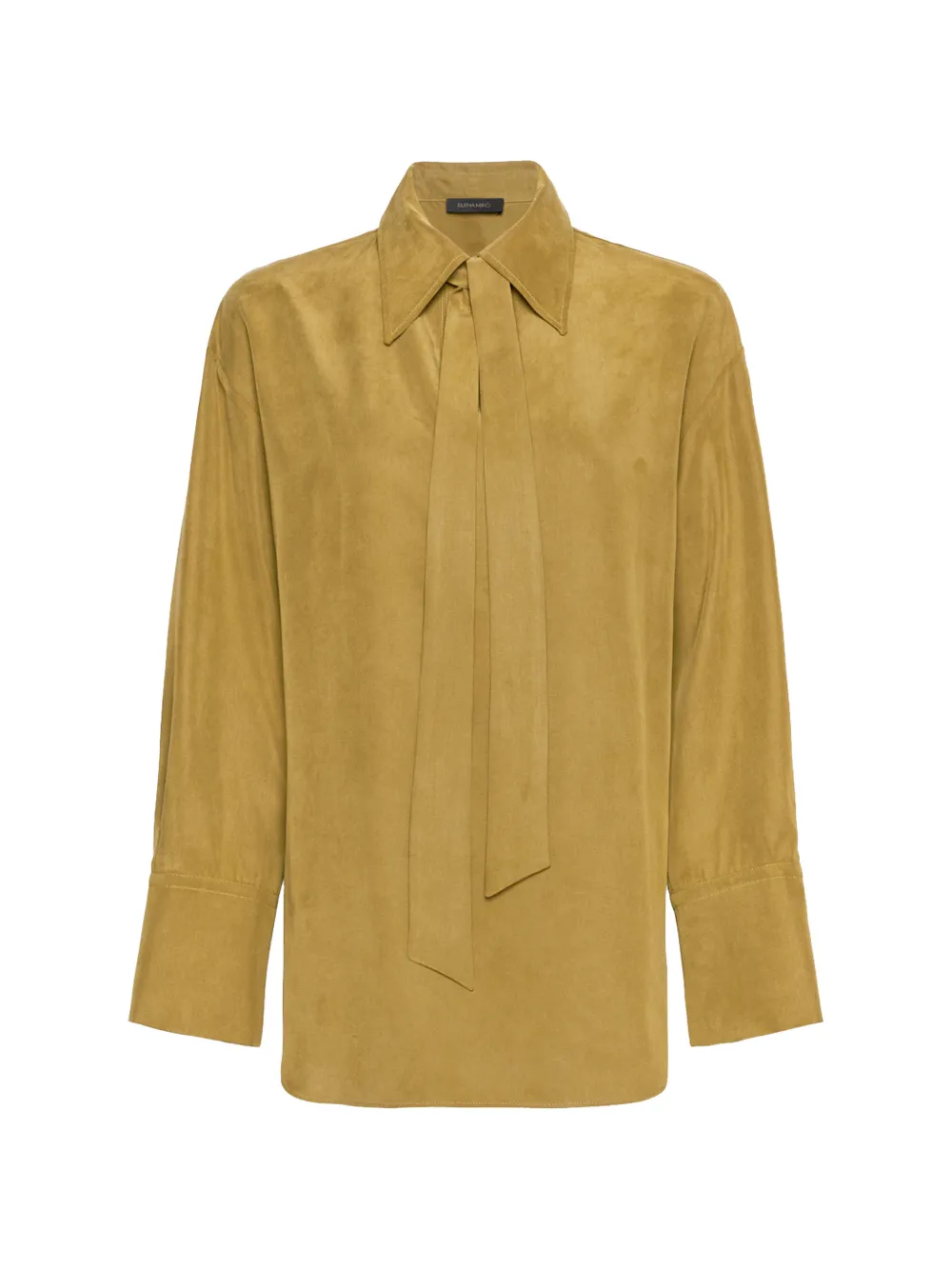ELENA MIRO` linen-blend shirt - Marrone