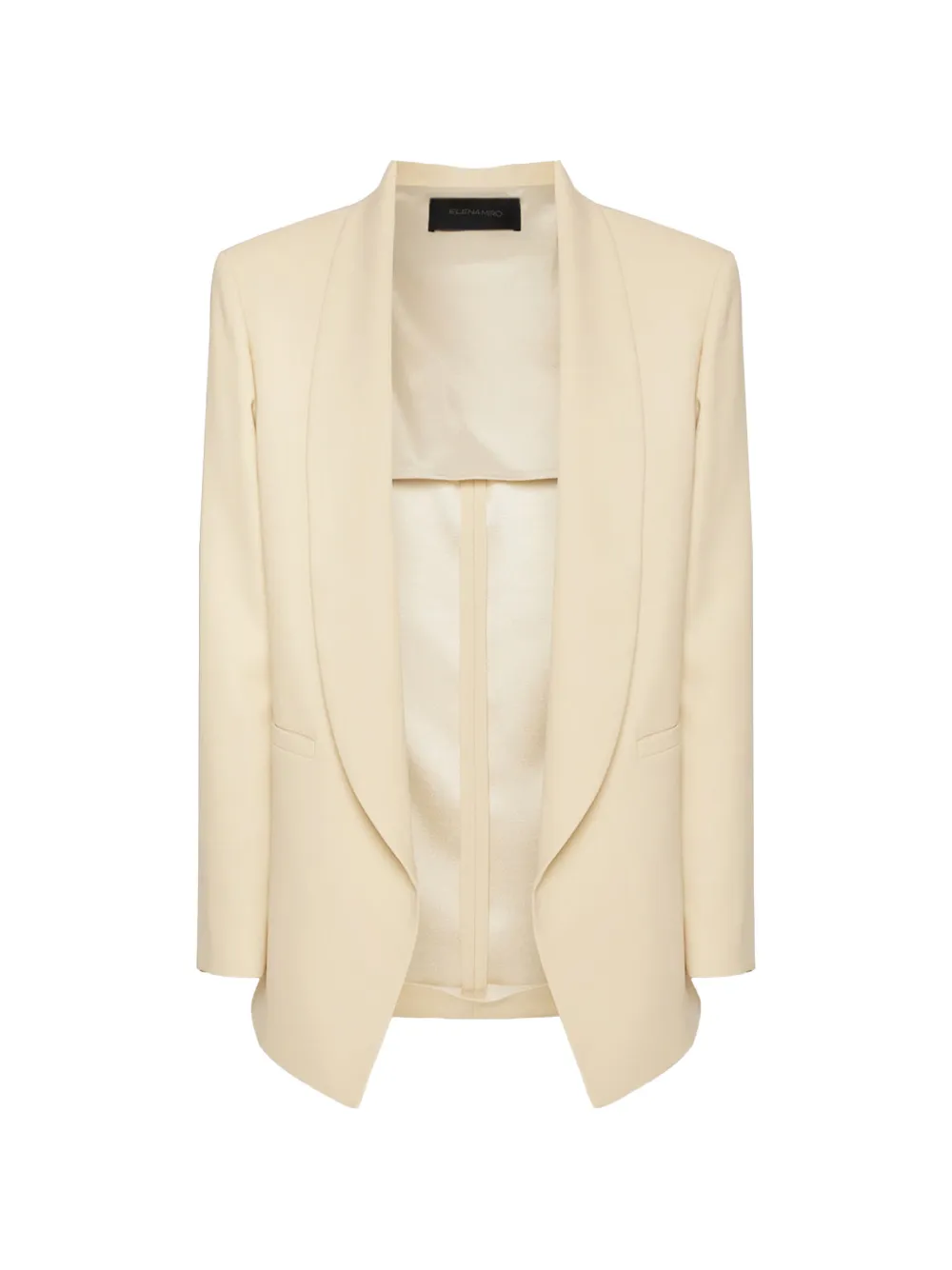 ELENA MIRÒ shawl-lapel open-front blazer - Neutrals