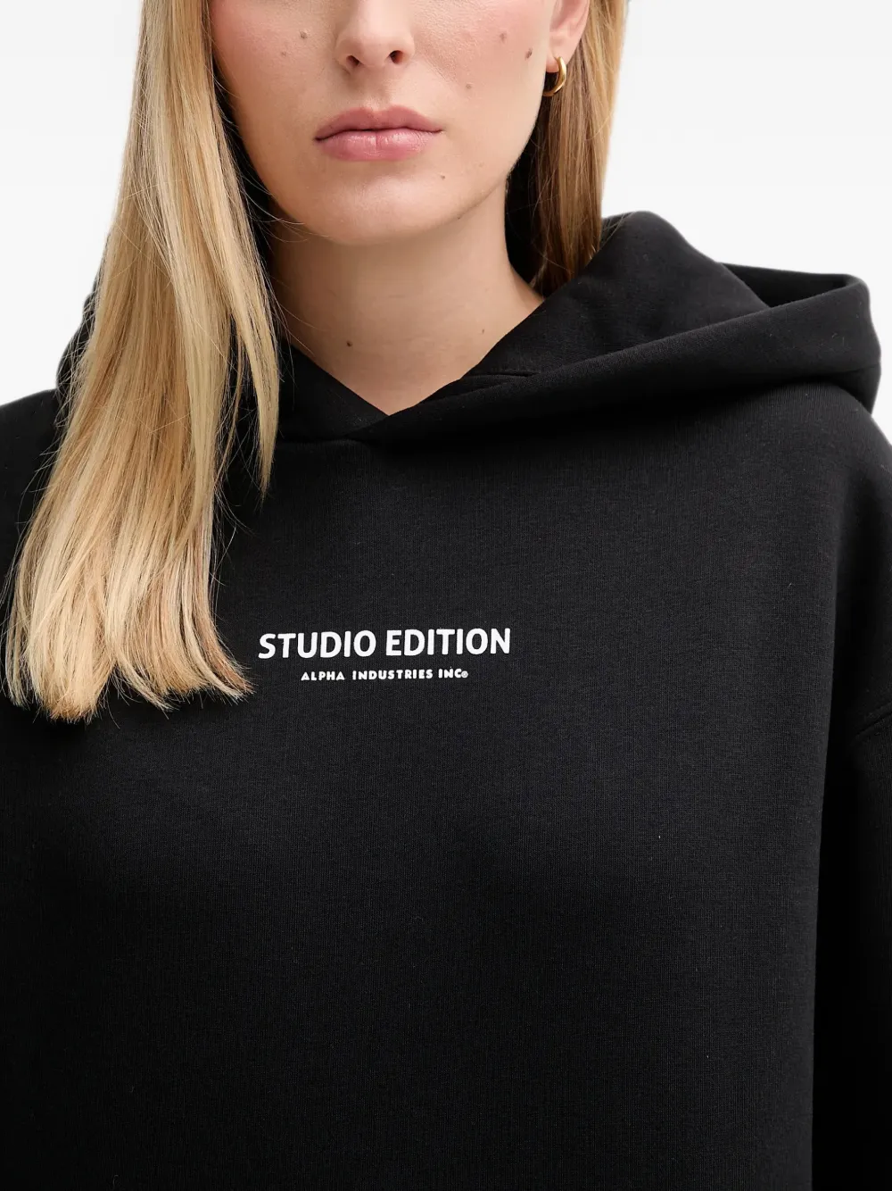 Alpha Industries Studio Edition hoodie Zwart