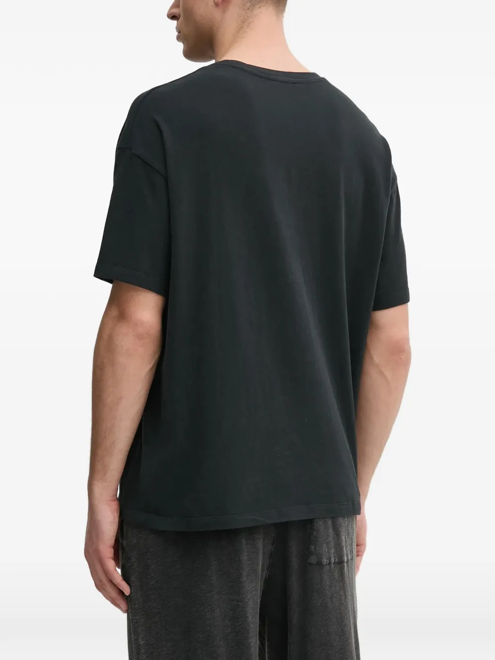 American Vintage T-shirt met ronde hals Zwart