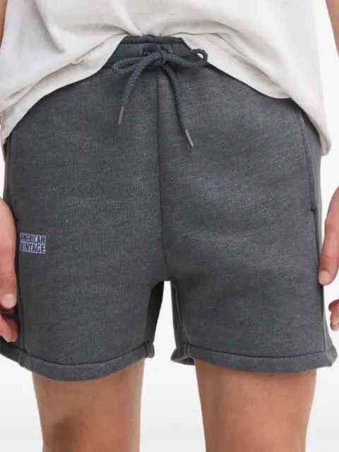 American Vintage drawstring logo shorts
